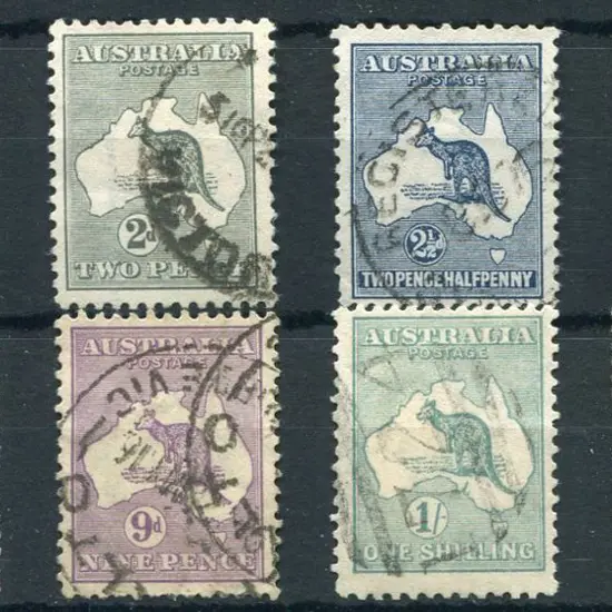 1915 2nd wmk 2d to 2/- short set good used. Sound ...
