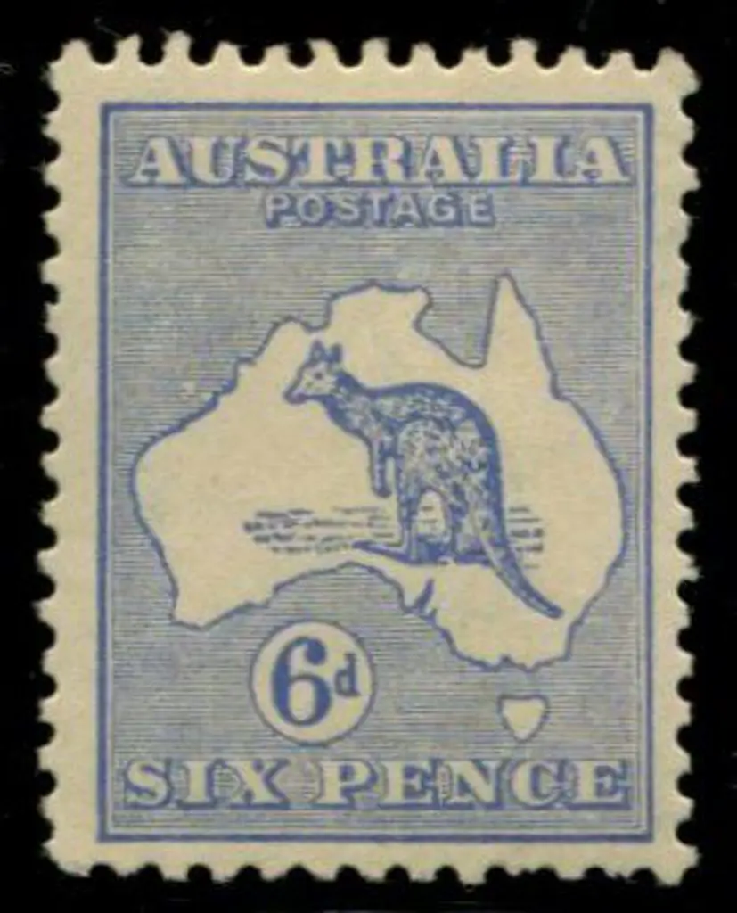 1915 2nd wmk 6d ultramarine with "white flaw off ... Image 1++