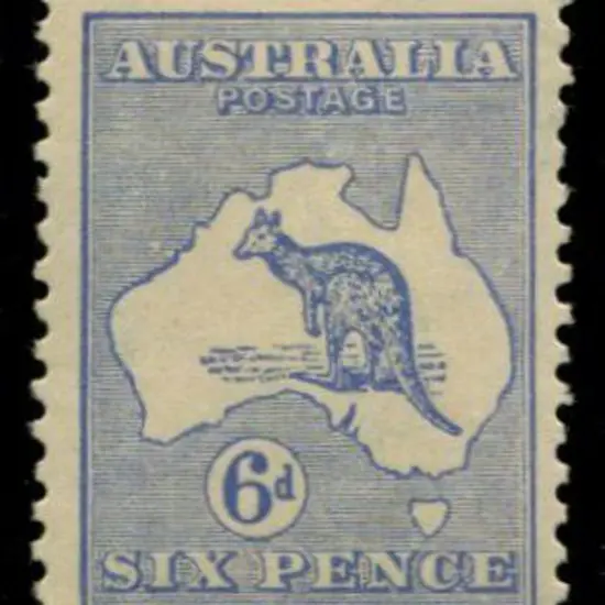 1915 2nd wmk 6d ultramarine with "white flaw off ...