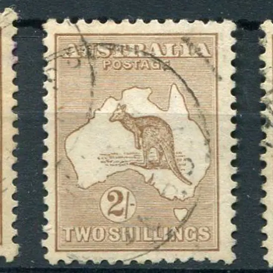 1915 2nd wmk 2/- light brown x 3 F/U examples. One ...