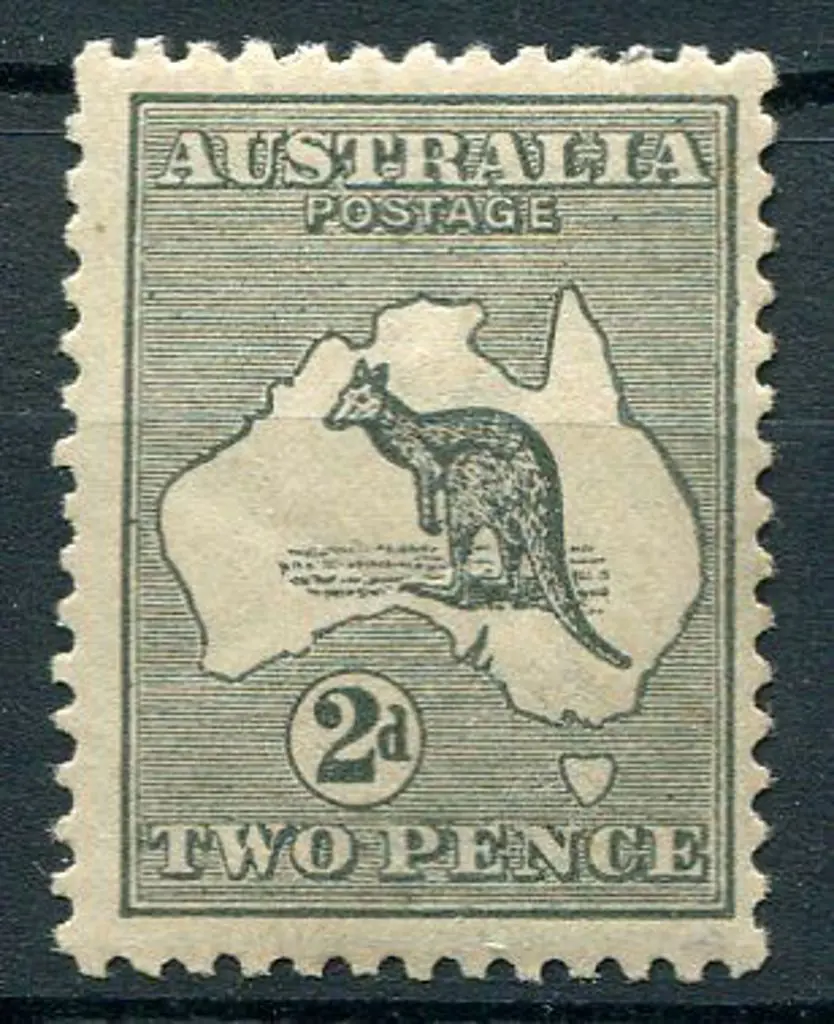 1915/28 3rd wmk 2d deep grey with inverted wmk. ... Image 1++