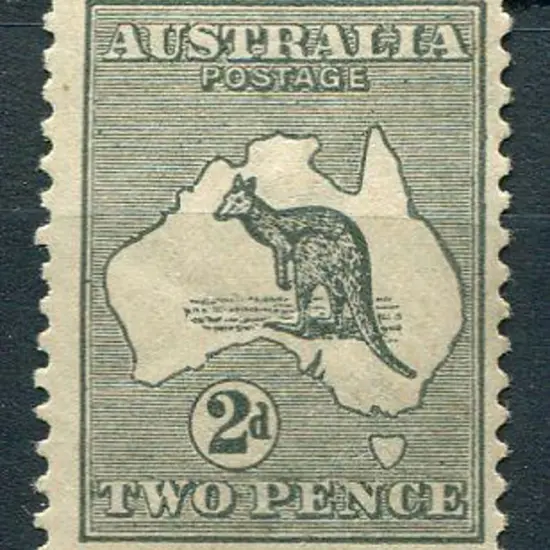 1915/28 3rd wmk 2d deep grey with inverted wmk. ...