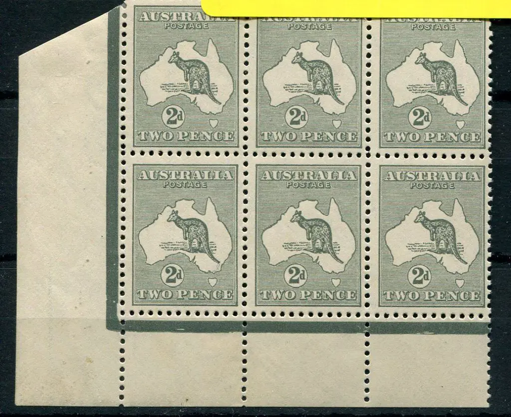 1915/28 3rd wmk 2d grey, Die I in lower left ... Image 1++
