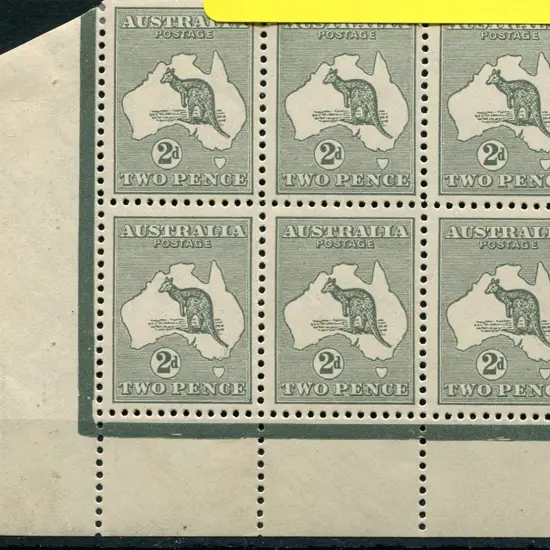 1915/28 3rd wmk 2d grey, Die I in lower left ...