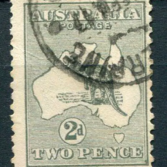 1915/28 3rd wmk 2d grey with "colour flaw at S.E. ...