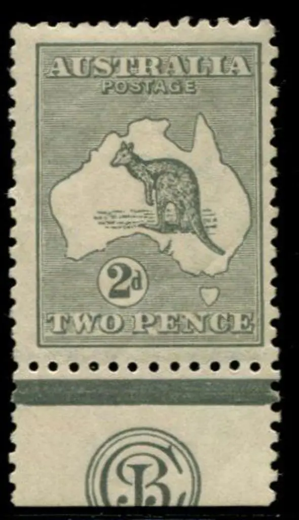 1915/28 3rd wmk 2d grey with Cooke monogram (plate ... Image 1++