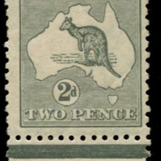 1915/28 3rd wmk 2d grey with Cooke monogram (plate ...
