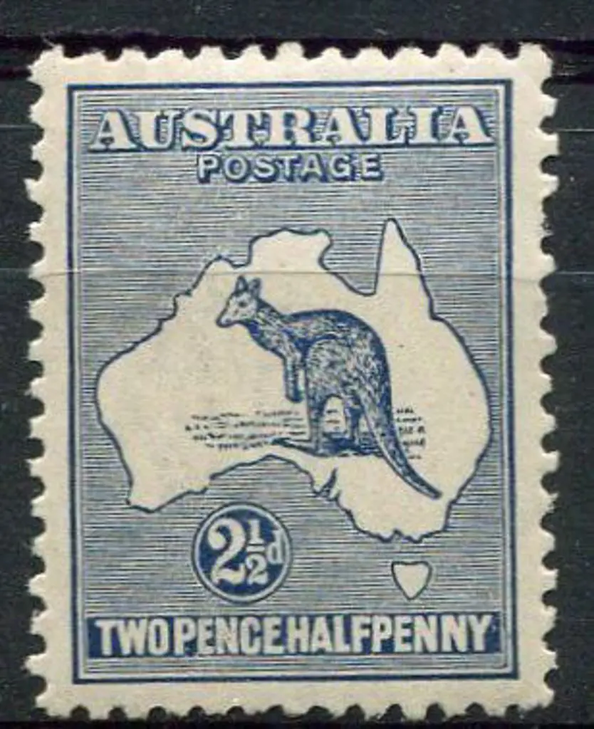 1915/28 3rd wmk 2½d blue. Pulled perf at right but ... Image 1++