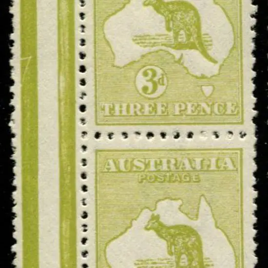 1915/28 3rd wmk 3d yellow olive in Die I/II ...