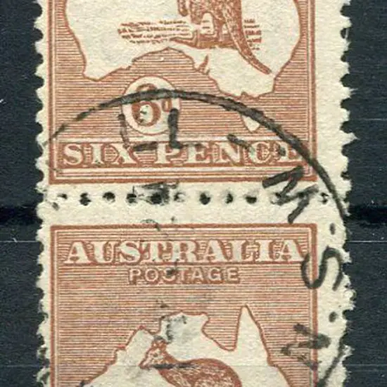 1915/28 3rd wmk 6d chestnut on fine used vertical ...