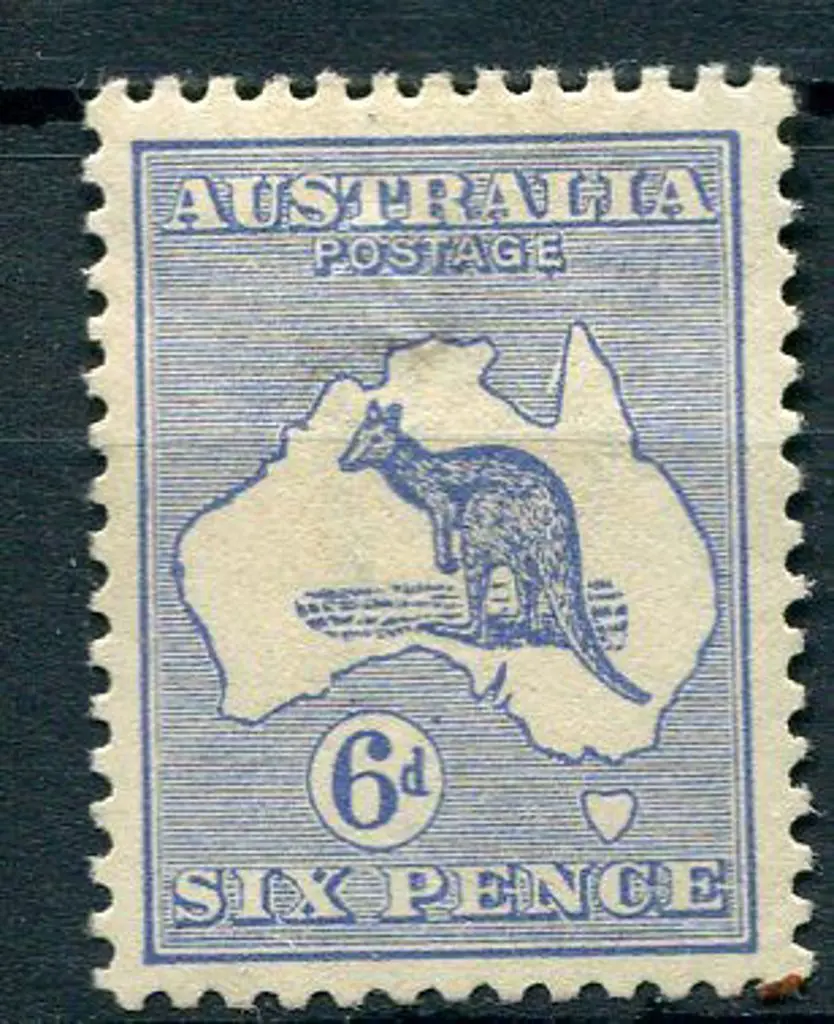 1915/28 3rd wmk 6d ultramarine with "white flaw in ... Image 1++