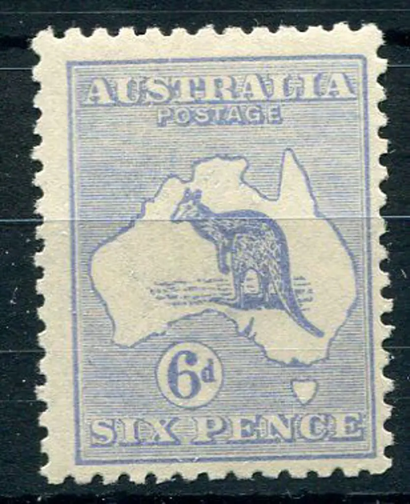 1915/28 3rd wmk 6d ultramarine, Die IIB. MLH, ... Image 1++