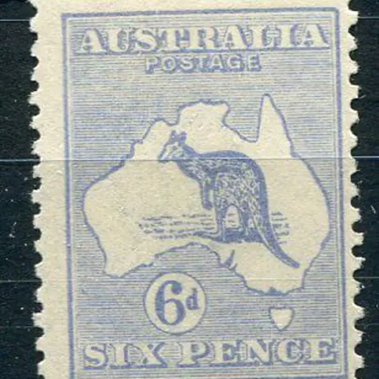 1915/28 3rd wmk 6d ultramarine, Die IIB. MLH, ...