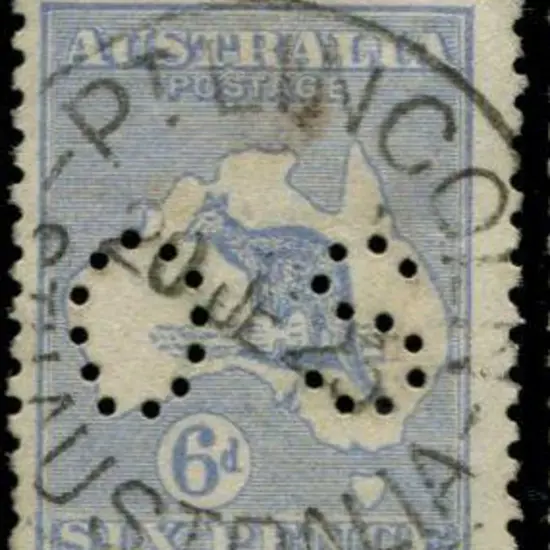 1915/28 3rd wmk 6d bright ultramarine perfined ...