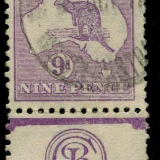 1915/28 3rd wmk 9d pale violet with Cooke ...