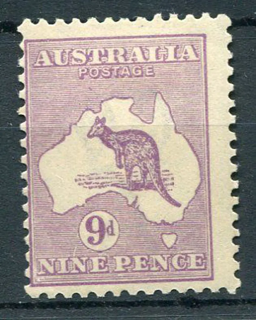 1915/28 3rd wmk 9d violet with "vertical white ... Image 1++
