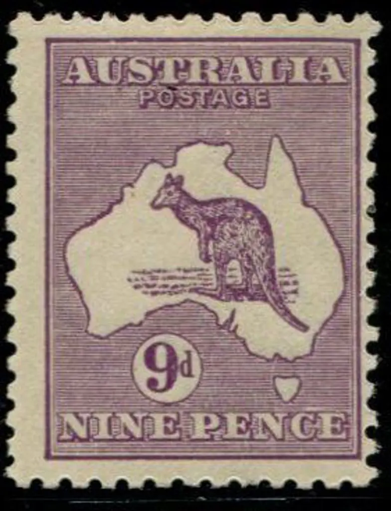 1915/28 3rd wmk 9d violet, Die IIB with inverted ... Image 1++