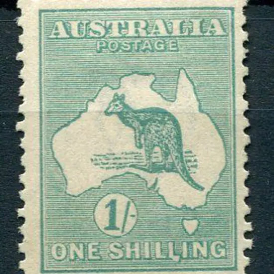 1915/28 3rd wmk 1/- blue-green, Die IIB with "LI ...