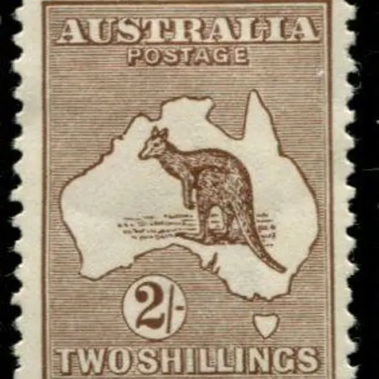 1915/28 3rd wmk 2/- brown. MLH but hinge gum has ...