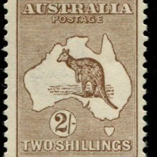 1915/28 3rd wmk 2/- brown. MVLH verging on MUH. ...