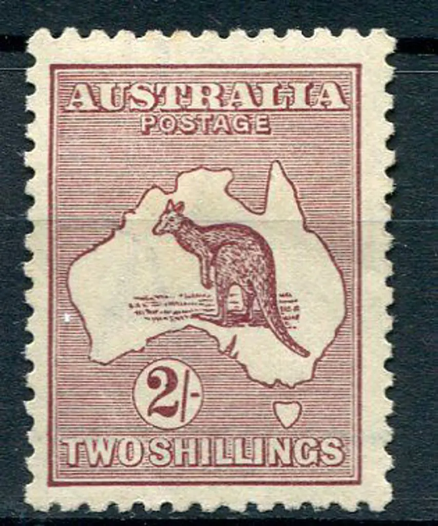 1915/28 3rd wmk 2/- maroon. MLH with light crease. ... Image 1++