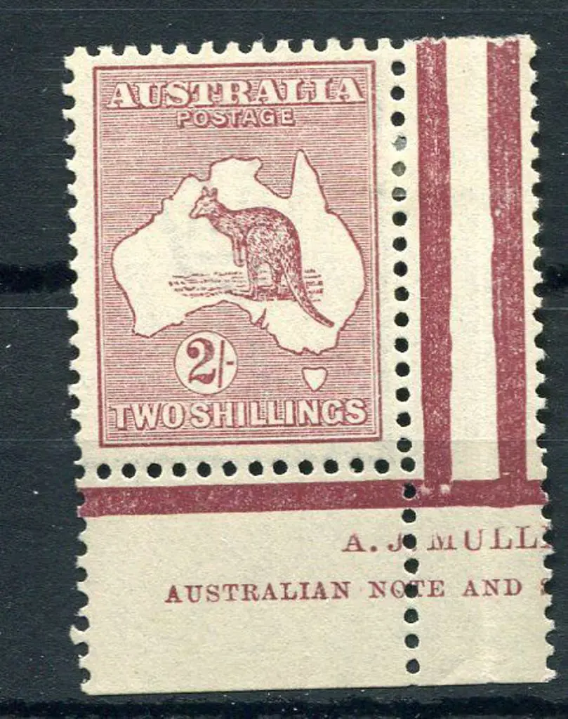 1915/28 3rd wmk 2/- reddish maroon. MVLH lower ... Image 1++