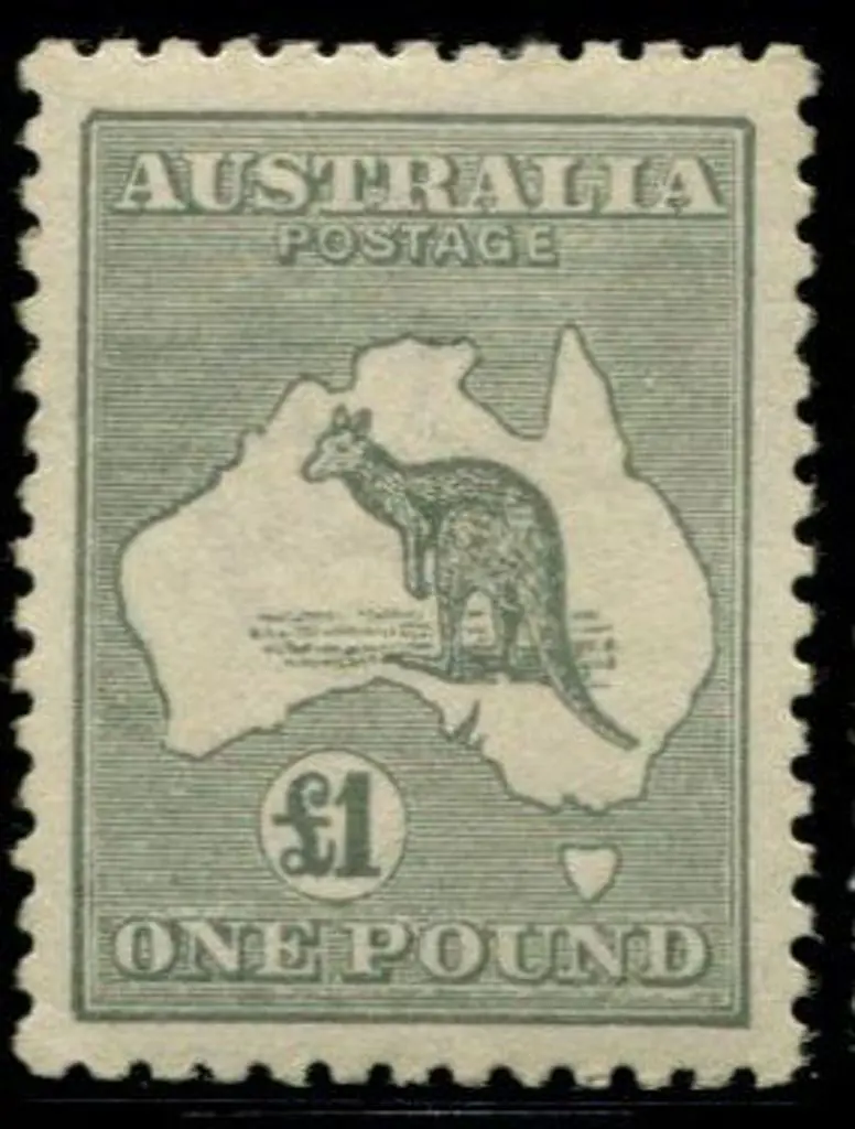 1915/28 3rd wmk £1 grey. MVLH with light even gum ... Image 1++