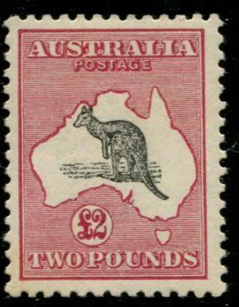 1915/28 3rd wmk £2 grey-black & crimson. Fresh ... Image 1++