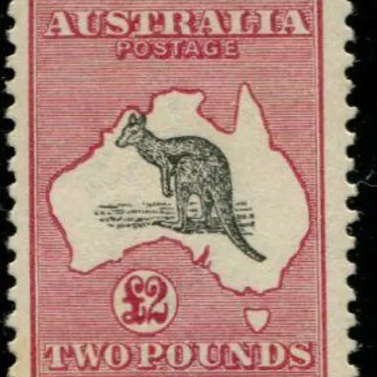 1915/28 3rd wmk £2 grey-black & crimson. Fresh ...