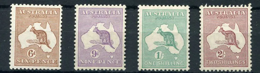 1929/30 Sm Mult wmk 6d grey to 2/-maroon short set ... Image 1++