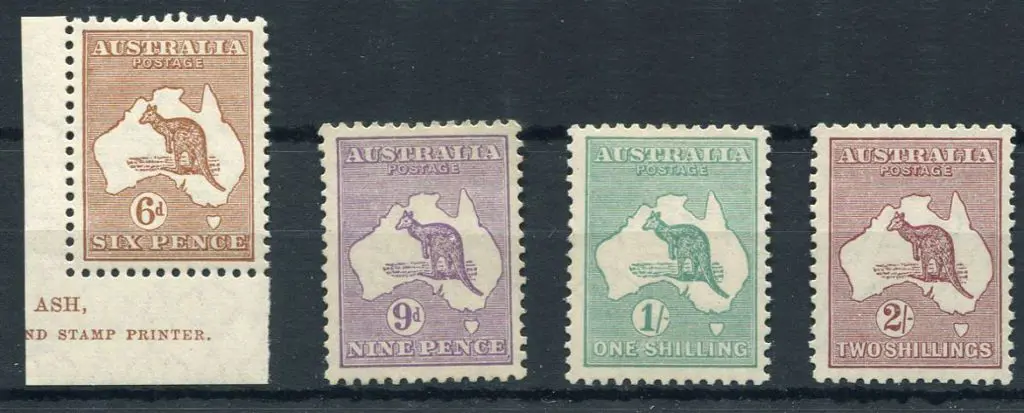 1929/30 Sm Mult wmk 6d grey to 2/-maroon short set ... Image 1++