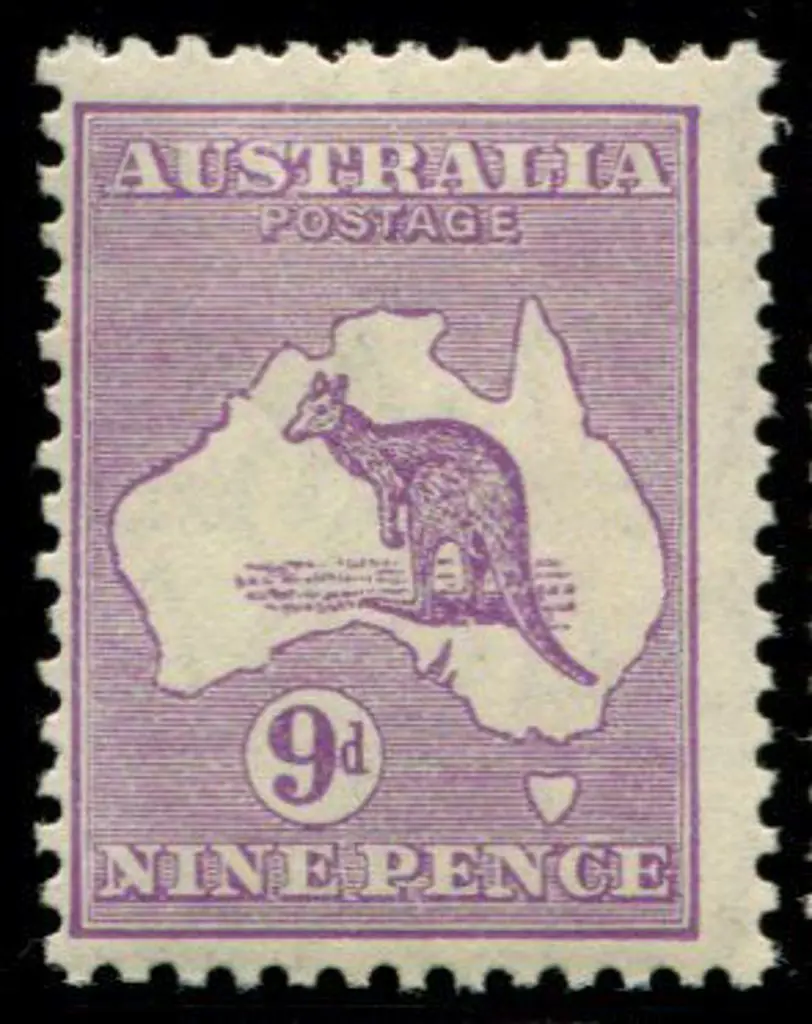 1929/30 Sm Mult wmk 9d pale violet with "white ... Image 1++