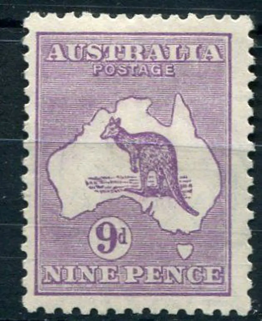 1929/30 Sm Mult wmk 9d violet 1929. MLH, centred ... Image 1++