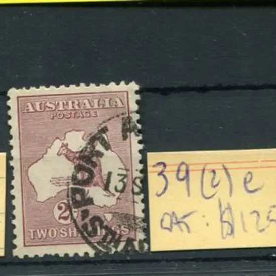 1929/30 Sm Mult wmk 2/- maroon used x 3 with ACSC ...