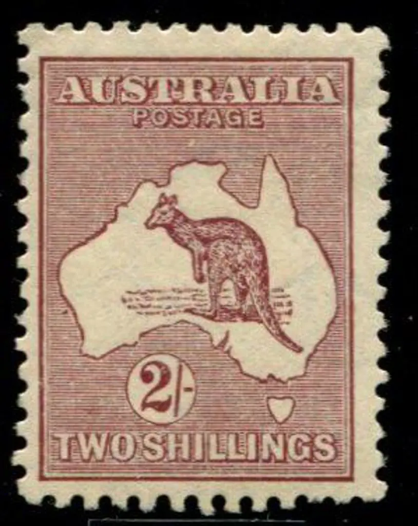 1929/30 Sm Mult wmk 2/- maroon with "colour spot ... Image 1++
