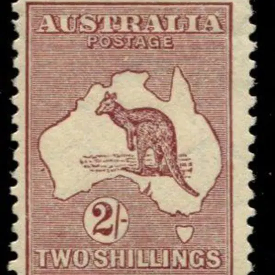 1929/30 Sm Mult wmk 2/- maroon with "colour spot ...