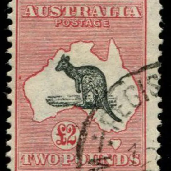 1929/30 Sm Mult wmk £2 black & rose-crimson. Fine ...