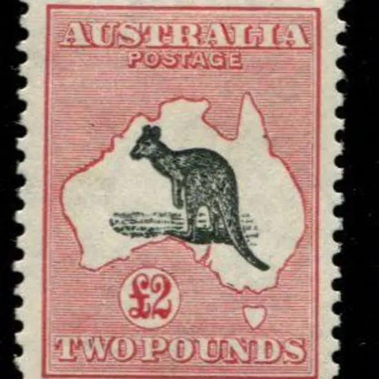 1929/30 CofA wmk £2 grey-black & rose-crimson. A ...