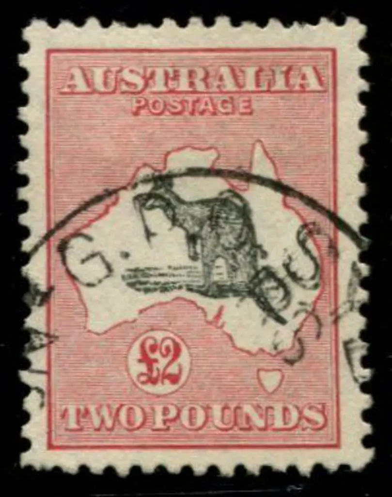 1929/30 Sm Mult wmk £2 grey & rose-crimson. Fine ... Image 1++