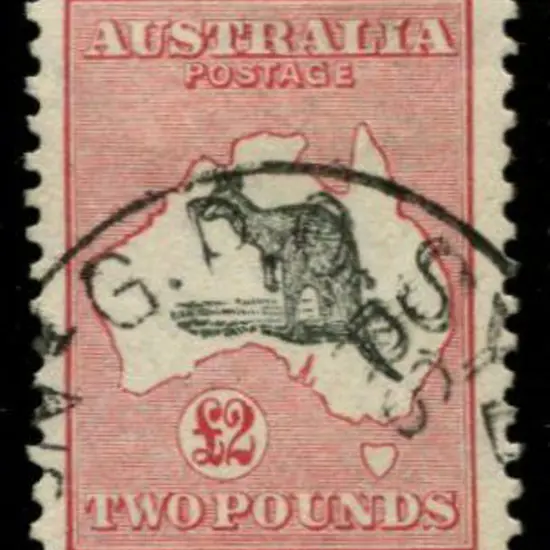 1929/30 Sm Mult wmk £2 grey & rose-crimson. Fine ...