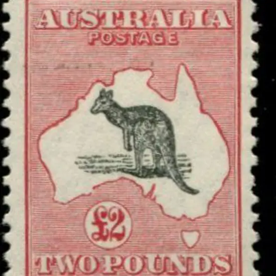 1929/30 Sm Mult wmk £2 grey & rose-crimson with "a ...