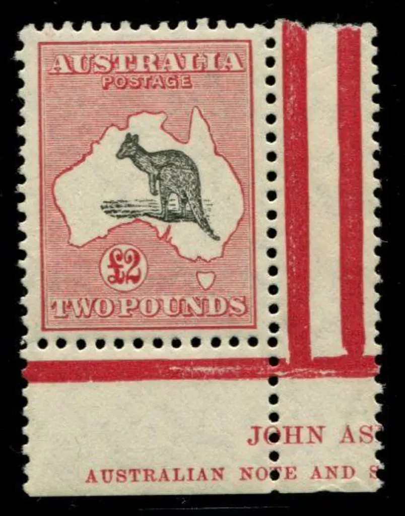 1929/30 Sm Mult wmk £2 grey & rose-crimson with ... Image 1++