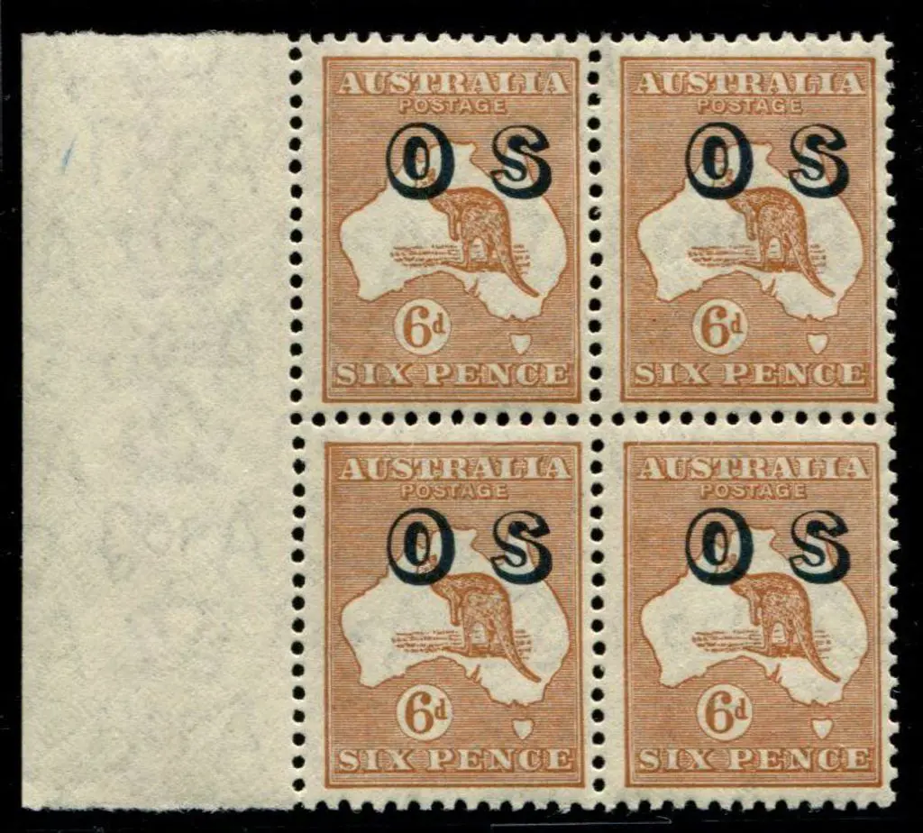 1931-47 CofA 6d chestnut ovptd "OS" in MUH ... Image 1++
