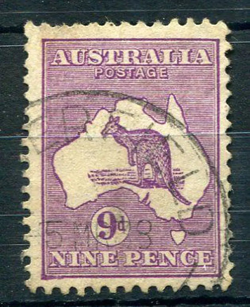 1931-47 CofA 9d violet with "lower left corner ... Image 1++