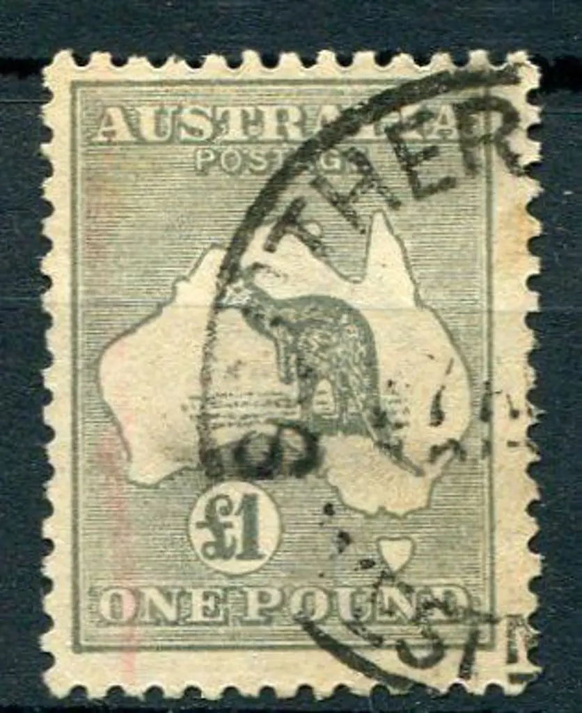 1931-47 CofA £1 grey. Good to fine used with part ... Image 1++