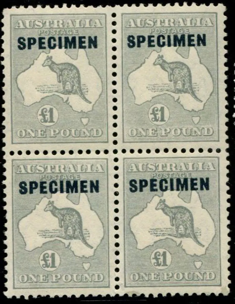 1931-47 CofA £1 grey ovptd "SPECIMEN" Type D in ... Image 1++