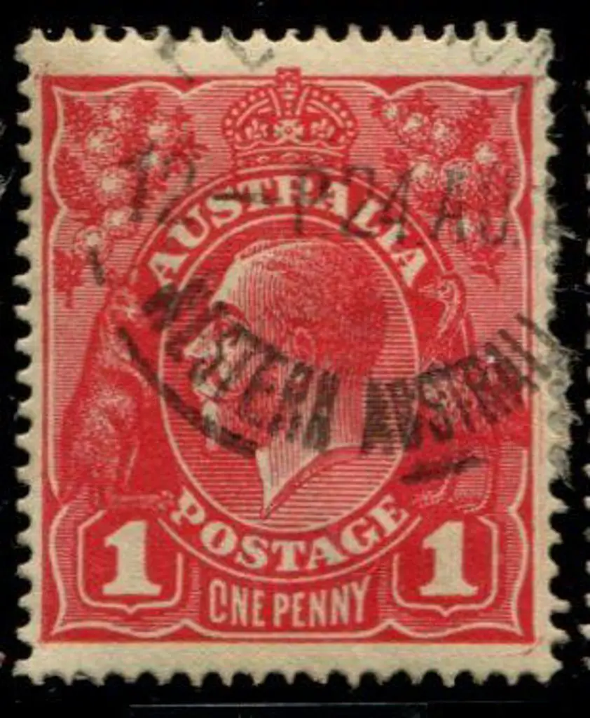 1d scarlet red (G17) with "CNE" variety. F/U Drury ... Image 1++