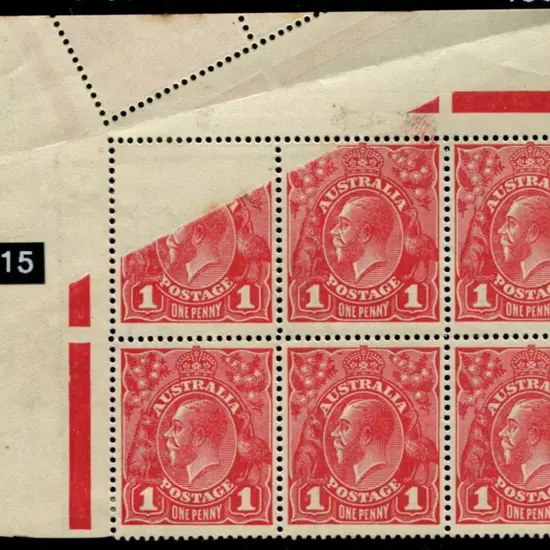 1d scarlet aniline (G18), plate 1, upper left ...