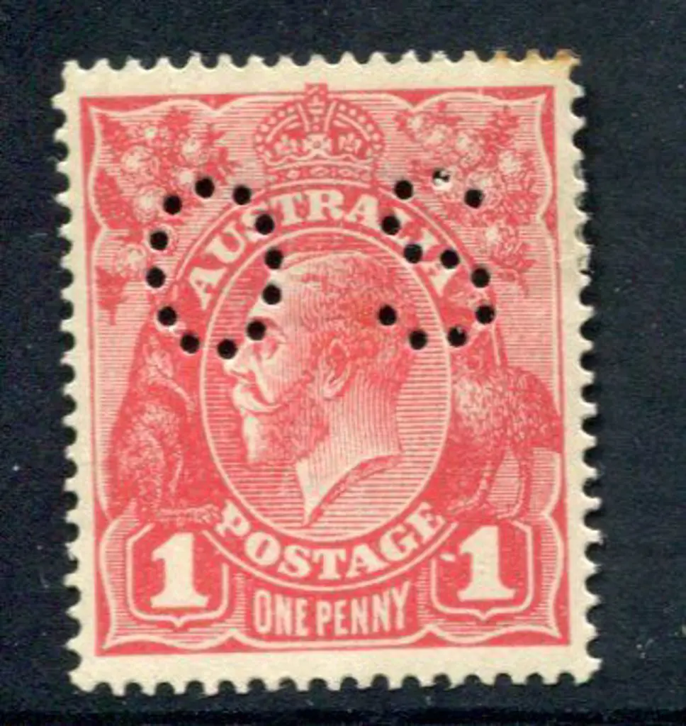 1d rose (G21) perfd "OS" with "dot before right ... Image 1++