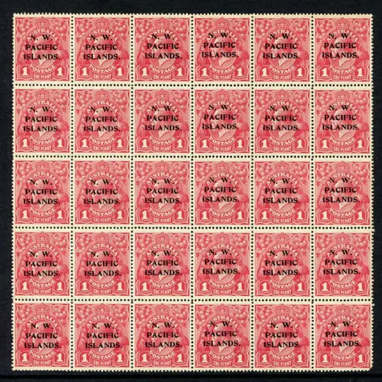 1d brown-red (G32), plate 4, pane 8. Top half ...